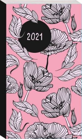 2021 Slimline Diary: Blush Floral by Various