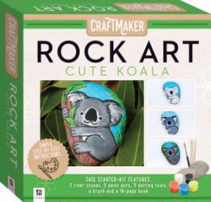 Craft Maker Rock Art Mini Kit: Cute Koala by Katie Cameron