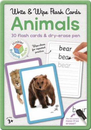 Animals Write and Wipe Flash Cards by Various