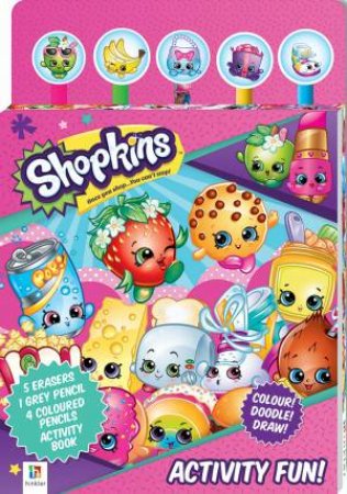 5 Pencil Set: Shopkins Activity Fun! by Various