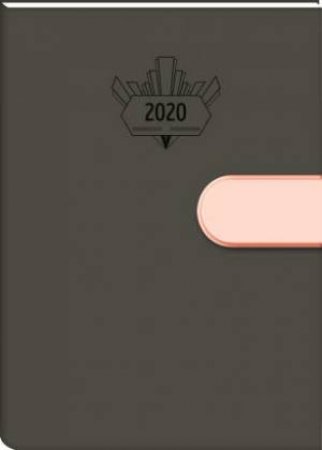 2020 Faux Leather Page-A-Day Diary With Clasp: Coral by Various