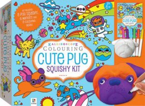 Kaleidoscope Colouring: Cute Pug Squishy Kit by Various