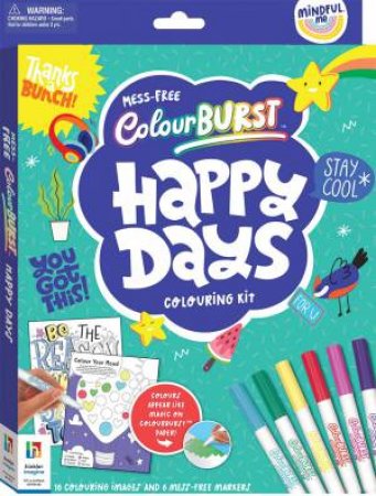 Mindful Me Colour Burst Happy Days Colouring Kit by Various