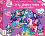 Junior Jigsaw 100 Piece Shiny Shaped Puzzle Magical Unicorn Forest