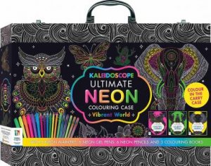 Kaleidoscope Ultimate Neon Colouring Kit: Vibrant World by Various