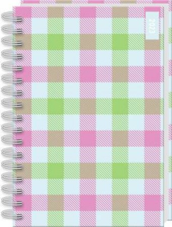 2023 Day-To-A-Page Diary: Gingham Green by Various