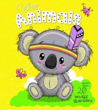 Animal  Neon Glitter Colouring Koala