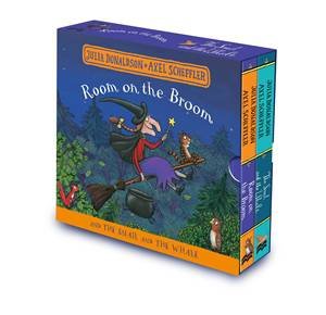 Room on the Broom And The Snail And The Whale Board Book Gift Slipcase by Julia Donaldson & Axel Scheffler