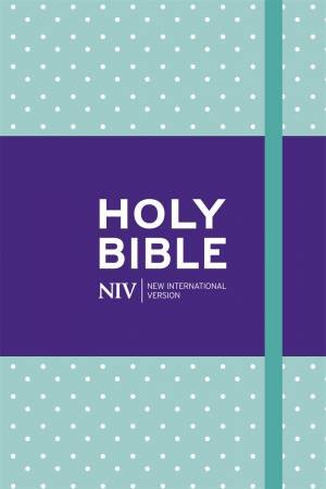 NIV Pocket Mint Polka-Dot Notebook Bible by New International Version