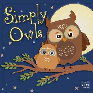 Simply Owls  Wall Calendar 2021 by Various