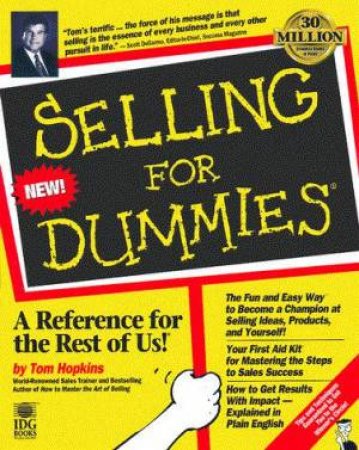 Selling For Dummies by Tom Hopkins