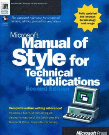 Microsoft Manual Of Style Technical Publications by Various