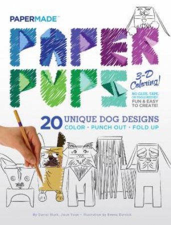 Paper Pups 3D Coloring Book by PaperMade