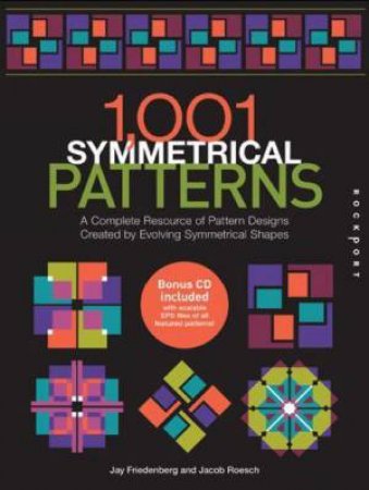 1001 Symmetrical Patterns Book and CD by Jay Friedenberg & Jacob Roesch