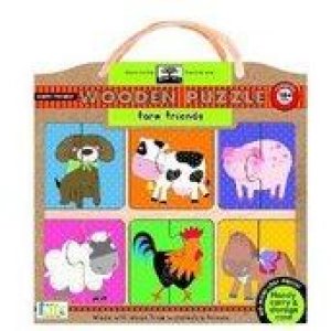 Green Start Wooden Puzzles: Farm Friends by IKIDS