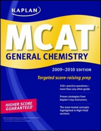 Kaplan Mcat General Chemistry by Kaplan Kaplan