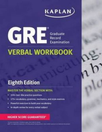 GRE Verbal Workbook by Kaplan