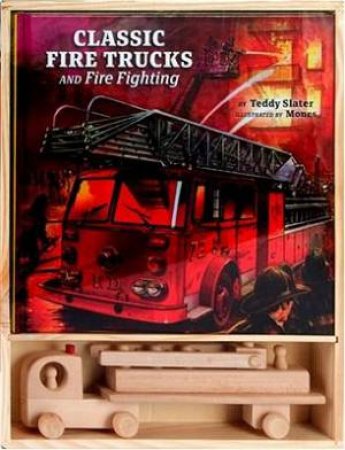 Classic Fire Trucks and Fire Fighting Gift Set by Teddy Slater