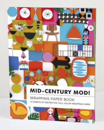 Mid-Century Mod! Wrapping Paper Book by SHELLEY DAVIES