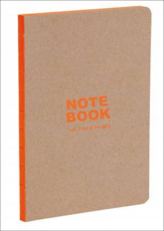 Kraft and Orange A5 Notebook: Lined Paper by TENEUES PUBLISHING