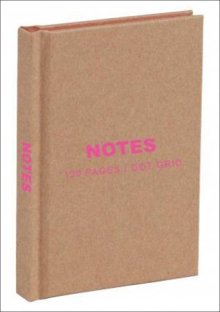 Kraft and Pink Mini Notebook: Dot Grid Paper by TENEUES PUBLISHING