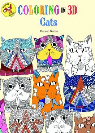 Coloring In 3D Cats by Hannah Davies