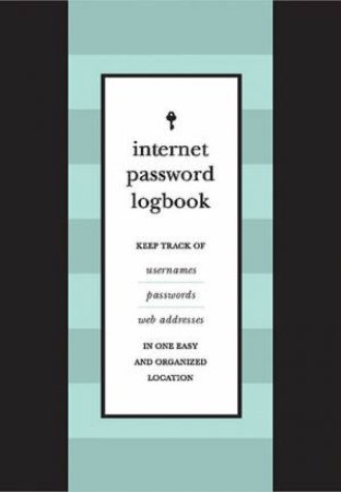 Internet Password Journal (Black Leatherette) by Editors of Rock Point