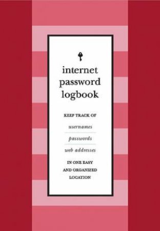 Internet Password Journal (Red Leatherette) by Editors of Rock Point