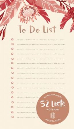 52 Lists To Do Notepad by Moorea Seal