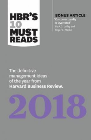 HBR's 10 Must Reads 2018 by Various