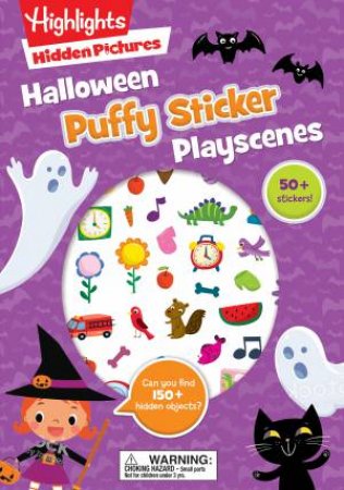 Halloween Hidden Pictures Puffy Sticker Playscenes by Various