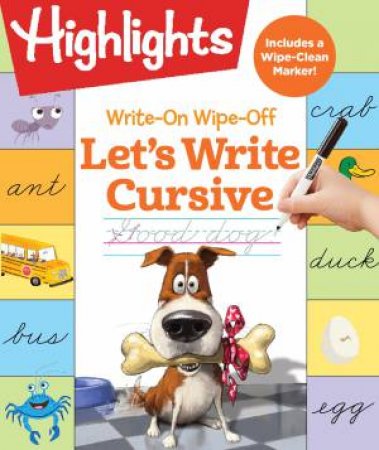 Write-On Wipe-Off Let's Write Cursive by Various