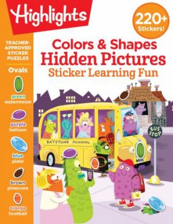 Colors & Shapes Hidden Pictures Sticker Learning Fun by Various