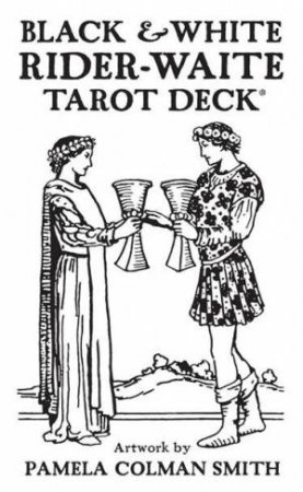 Tc: The Black  &  White Rider-Waite Tarot by Pamela Colman Smith