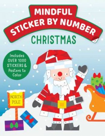 Mindful Sticker By Number: Christmas by Various