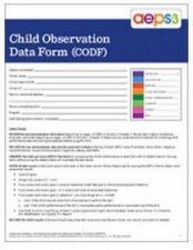 AEPS3 Child Observation Data Form