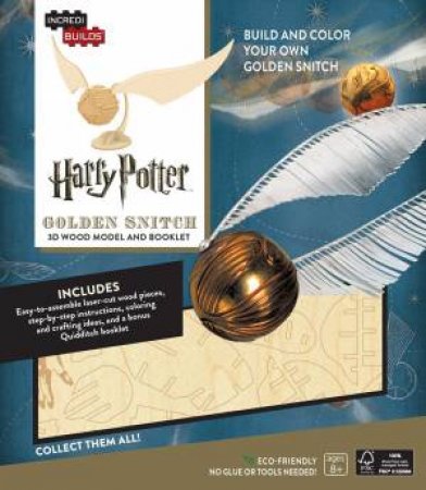 Harry Potter: Golden Snitch 3D Wood Model and Booklet by Jody Revenson