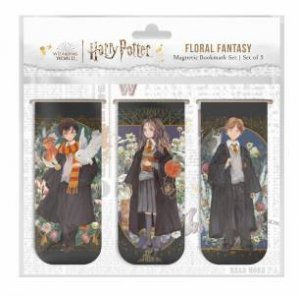 Harry Potter: Floral Fantasy Magnetic Bookmark Set (Set Of 5) by Various