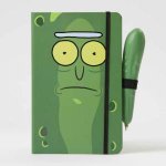 Rick And Morty Pickle Rick Hardcover Ruled Journal With Pen