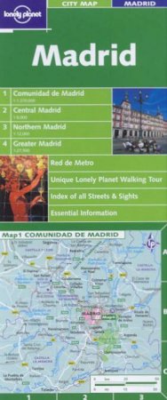 Lonely Planet City Map: Madrid by Various