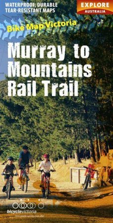 Murray to Mountains Rail Trail Bike Map by Bicycle Victoria 