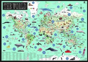 World: Illustrated Map by Tania McCartney