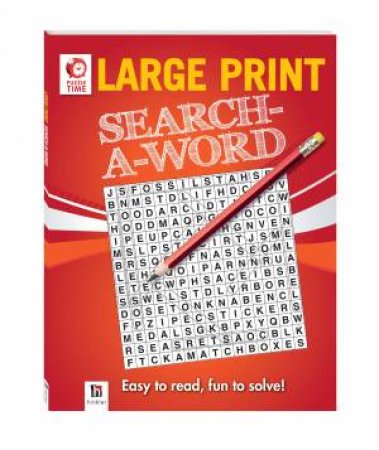 Large Print Puzzles (Series 2): Search a Word Red by Various