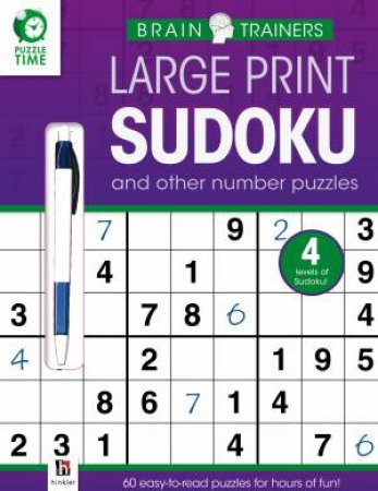 Large Print Puzzles With Pen: Sudoku by Various