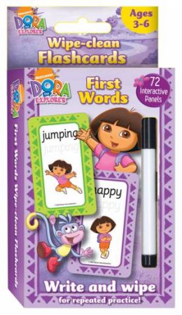 Nickelodeon Wipe Clean Flashcards: Dora First Words by Various