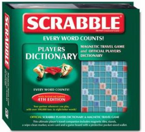 Scrabble Magnetic Travel Game and Official Players Dictionary by Various