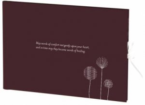 Guest Book: Condolence-Maroon by Various