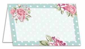 Place Card-Pink Flowers by Various