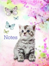 Elastic Journal Cat With Butterflies