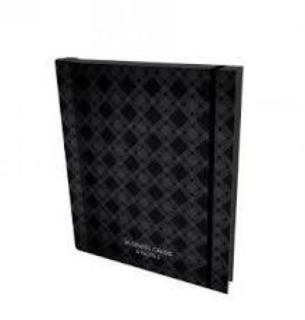 Business Card Holder And Notes-Charcoal Diamond by Various